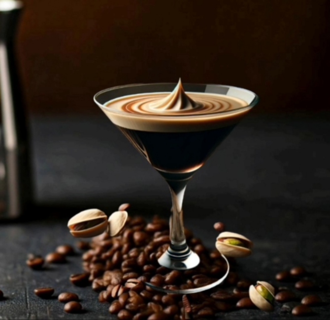 Coffee whit Pistachio cream